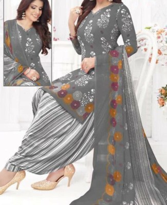 JESVI Crepe Floral Print Salwar Suit Material