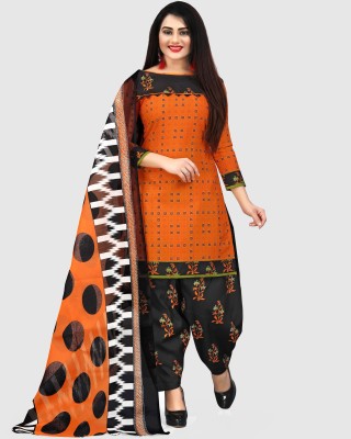 Merira Cotton Blend Printed Salwar Suit Material
