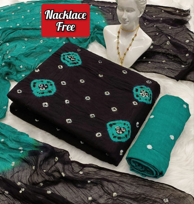het designer studio Cotton Blend Printed Salwar Suit Material