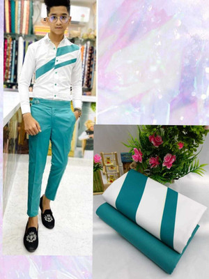nilkanth creation Polycotton Striped Shirt & Trouser Fabric