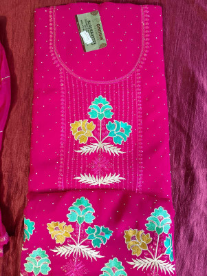 Om Online Cotton Silk Solid Multi-purpose Fabric