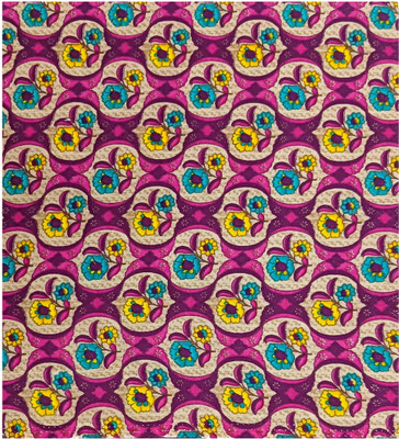 Sri Karpaga Silk Pure Cotton Floral Print Blouse Material