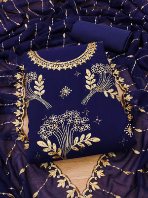Nayanthara Trends Georgette Embroidered Salwar Suit Material