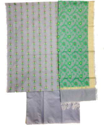 SHREEMAA CREATIONS Cotton Silk Self Design Salwar Suit Material