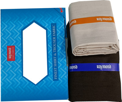 Raymond Cotton Blend Self Design Shirt & Trouser Fabric