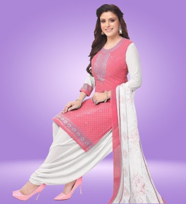 AYKA CLOTHINGS Crepe Floral Print Salwar Suit Material