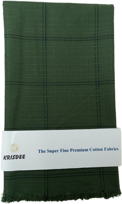 KRISDEE Pure Cotton Checkered Shirt Fabric
