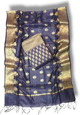 Pahnawa handlooms Cotton Silk Solid Kurta & Churidar Material