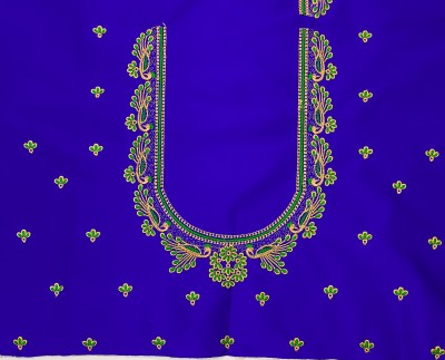 vishwambhari enterprise Art Silk Embroidered Blouse Material