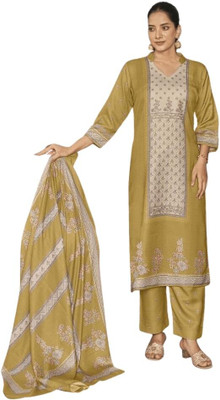 Soul Essence Wool Printed Salwar Suit Material