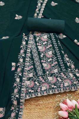 soch Georgette Embroidered Salwar Suit Material