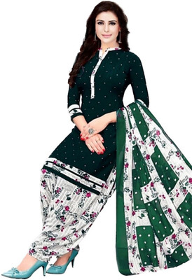 HouseOfCommon Crepe Solid, Floral Print, Printed, Geometric Print Salwar Suit Material