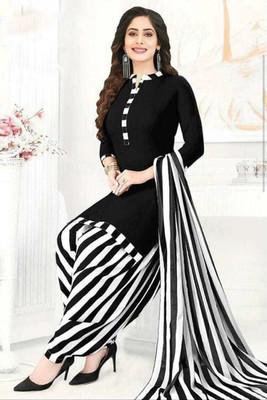 SIMPLYETHNIC Crepe Printed Salwar Suit Material