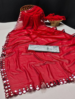 MAA TEXTILES Chiffon Solid Blouse Material