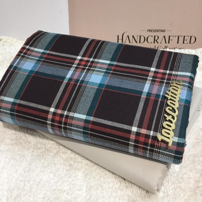 DHARMESH ENTERPRISE Cotton Blend Checkered Shirt & Trouser Fabric