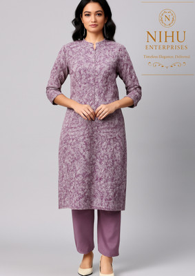 NIHU ENTERPRISE Cotton Blend Printed Salwar Suit Material