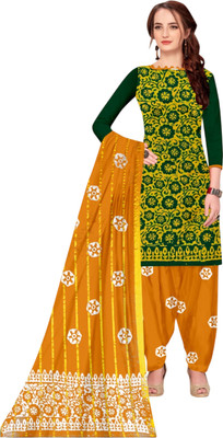 MADHURI CREATION Cotton Blend Printed Salwar Suit Material