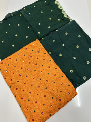 MADHURI CREATION Pure Cotton Embellished Salwar Suit Material