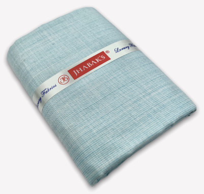 JHABAK'S Cotton Blend Self Design Shirt Fabric