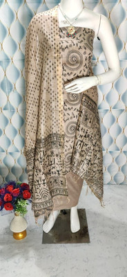MOHEY DESI Silk Blend Printed Kurta & Churidar Material