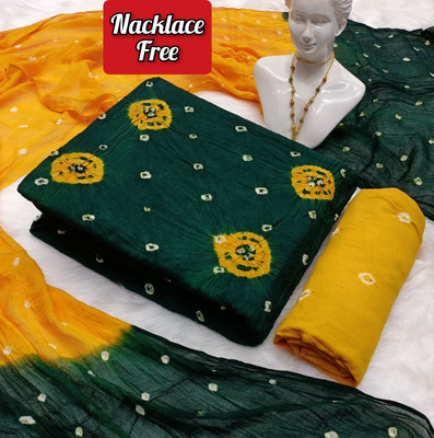 het designer studio Cotton Blend Printed Salwar Suit Material