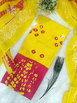 Zubeda Fashion Pure Cotton Embroidered, Printed Salwar Suit Material