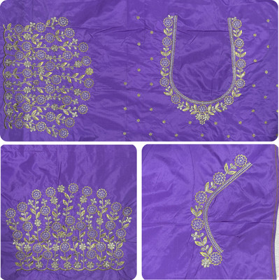 Blouseji Cotton Silk Embroidered Blouse Material