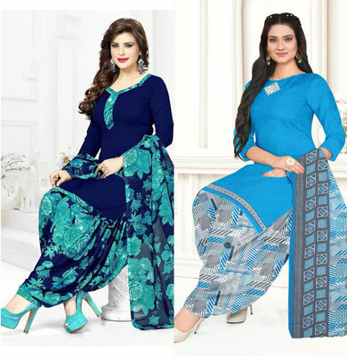 laxmi creation Crepe Printed Salwar Suit Material