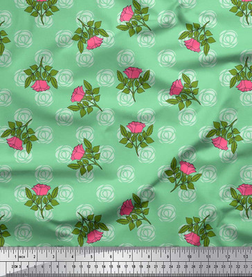 Soimoi Pure Cotton Floral Print Multi-purpose Fabric