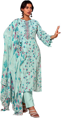 HouseOfCommon Cotton Blend Embroidered Salwar Suit Material