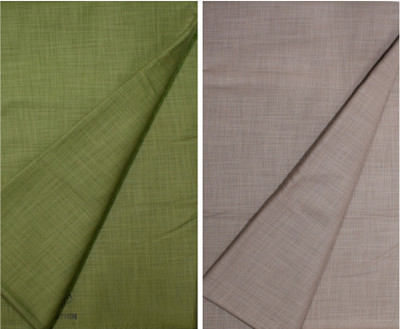 KUNDAN SULZ GWALIOR Cotton Blend Self Design Shirt Fabric