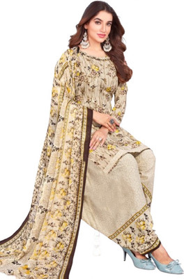 INITHI Crepe Printed Salwar Suit Material