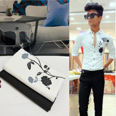 KHODIYAR FASHION Polycotton Printed Shirt & Trouser Fabric