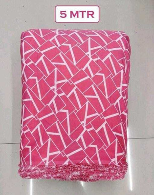 Dwijupal Crepe Solid, Printed Kurta Fabric