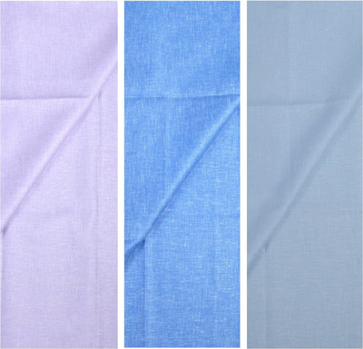 KUNDAN SULZ GWALIOR Cotton Linen Self Design Shirt Fabric