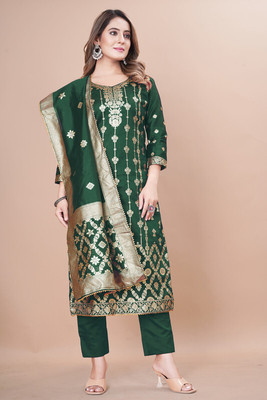 SHREE HARI FAB Art Silk Self Design Kurta & Churidar Material