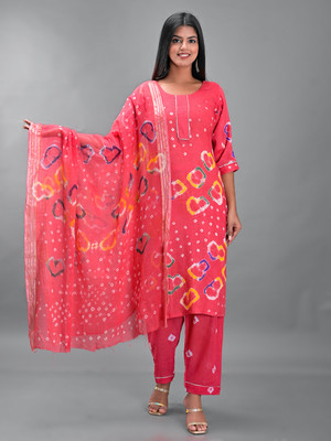 rajeraj Cotton Blend Printed Salwar Suit Material