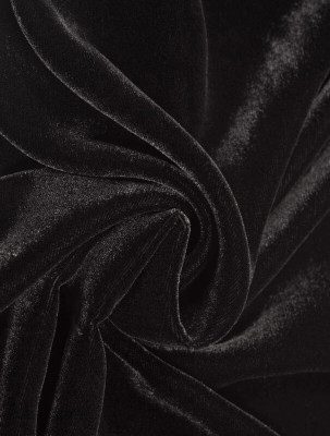 ALINA MODA Velvet Solid Multipurpose Running Fabric