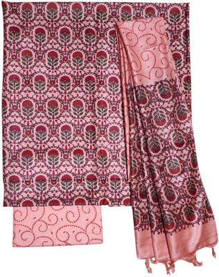 Ivikta Pure Silk Printed Salwar Suit Material
