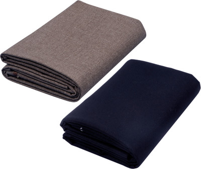 abhi fashion Cotton Blend Solid Trouser Fabric
