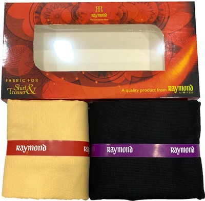 Raymond Cotton Blend Solid Shirt & Trouser Fabric