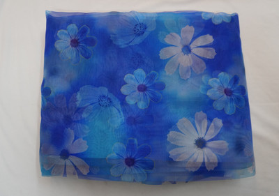 SAP STYLE Organza Floral Print, Printed Multi-purpose Fabric