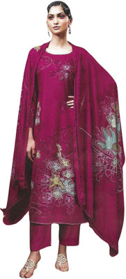 Soul Essence Wool Embroidered Salwar Suit Material