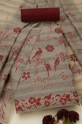 soch Chanderi Floral Print Salwar Suit Material