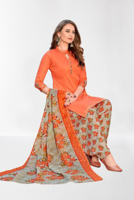 Om Creation Crepe Printed Salwar Suit Material