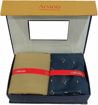 Arvind Cotton Blend Printed Shirt & Trouser Fabric