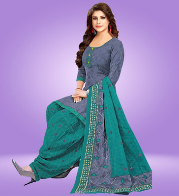 RIGDOM Crepe Floral Print Salwar Suit Material