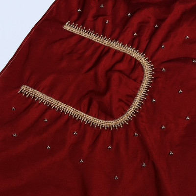 SAINAGARMENTS Art Silk Embellished Blouse Material