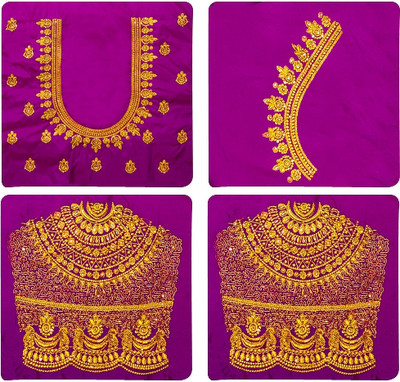 SRIBALAJIESTORE Art Silk Embroidered Blouse Material