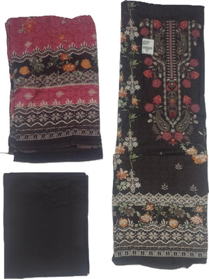 Mem ji creations Pure Cotton Floral Print Salwar Suit Material